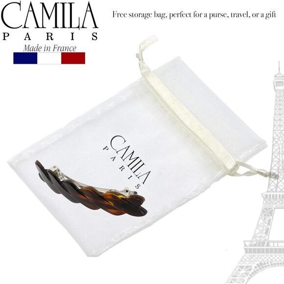 Hair Barrette Clip Tortoise Shell Automatic Clasp Strong Hold Hair Accessory main image 6